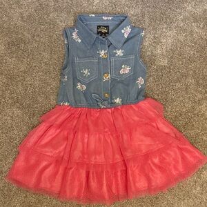4T denim ruffle dress. My destiny brand.